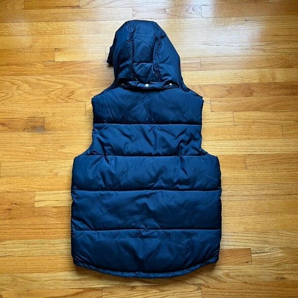 VTG GAP Nylon Puffer Hoodie Vest Vintage Not Down 80s 90s 00s North Face Nuptse - Picture 2 of 6